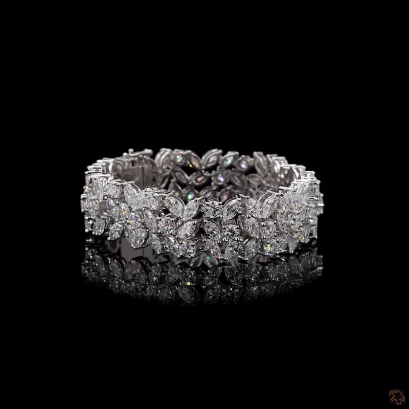 Marquise Floral Link Bracelet 2