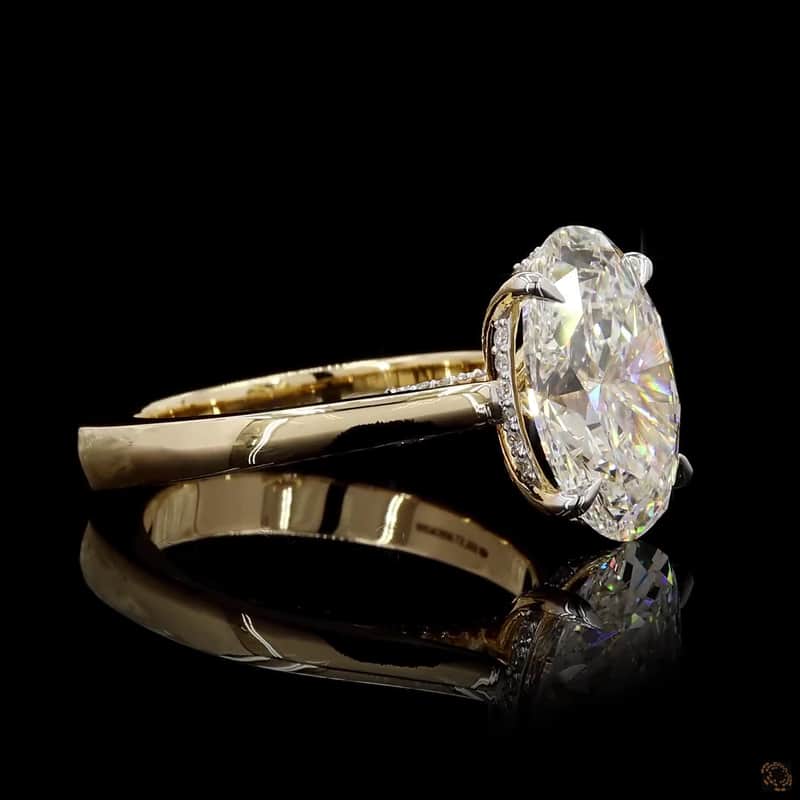 Oval Solitaire Ring 3