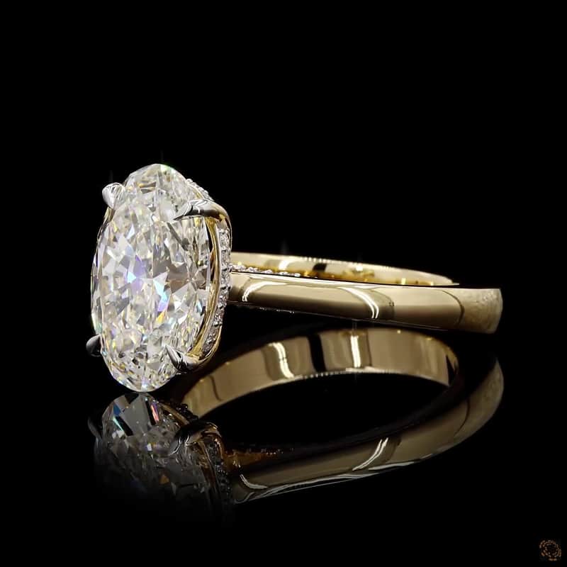 Oval Solitaire Ring 4