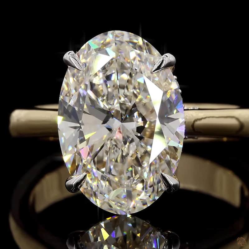 Oval Solitaire Ring 6