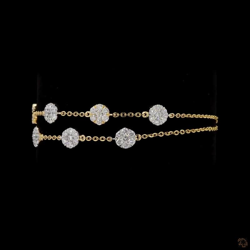 Double-Strand Diamond Station Bracelet 3